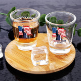 Trump Shot Glass 4Pcs - 1.75 oz Capacity with Survived Assassination & Trump Fist Pump Design - Ideal for Political Fans, Perfect Trump 2024 Collectible and Reminder to Never Surrender