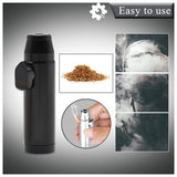 VOVCIG Snuff Bottle 2Pack,Portable Sniff Bullet,Snuff Bullet,With funnel(5.3 * 1.5cm,Black)