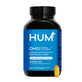 HUM OMG! Omega The Great - Triple Omega 3 Fish Oil Supplement with DHA, EHA & Vitamin E to Support Bright & Even Skin Tone - Gluten Free & Non-GMO (60 Softgels)