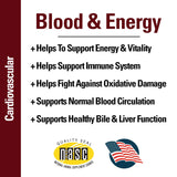 Vet Classics Blood & Energy Support for Dogs, Supports Endurance with Spirulina, Yellow Dock, & Alfalfa Support Formation of Hemoglobin and Myoglobin, 120 Chewable Tablets