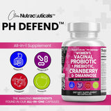 Vaginal Probiotics For Women + Prebiotics 20 Billion Cranberry Pills 30,000mg w/ D-Mannose 500 mg for Urinary Tract Health pH Balance - Womens Probiotic Vitamins for Vaginal Health Supplements Pills