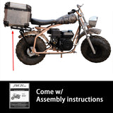 JMCHstore Rear Rack Assembly w/Cargo Net Kit for Coleman CT200U CT200UEX BT200X, Axis M200 196cc Off-Road Mini bike