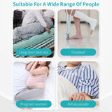 Patient Turning Device Belt,Elderly Bed Transfer Sling,Transfer Nursing Sling for Patient,Elderly Safety Lifting Aids,Turn Over Aids with Touch Fastener,Patient Care Back Lifting Strap,45cm*168.5cm