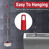 Qulable Spin Mop Replacement Handle - 4-Section 30" to 58" Mop Handle Replacement Stick Compatible with O-Ceda Spin Mop, EasyWring Mop Handle for Floor Cleaning(Mop Head&Base not Include) (2 Pack Red)