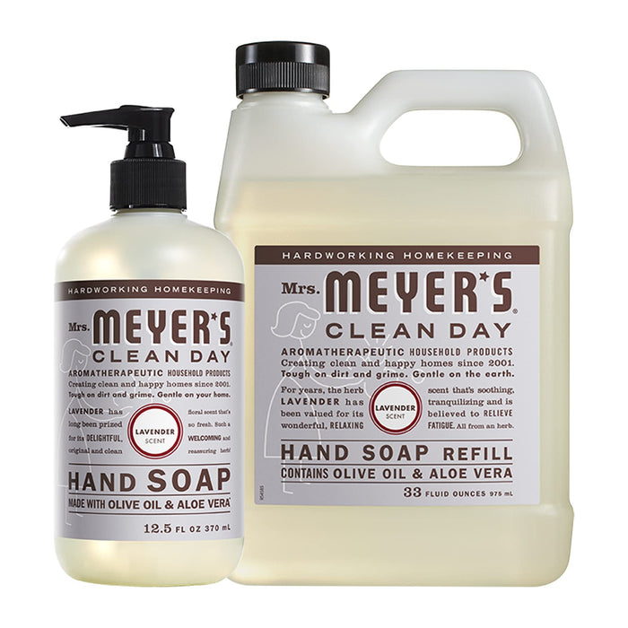 Mrs. Meyer's Hand Soap Variety, 1 Lavender Refill, 1 Lavender Hand Soap, 1 CT