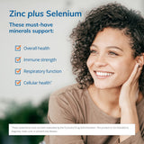 EuroMedica Zinc Plus Selenium - 60 Capsules - Immune & Respiratory Support - Non-GMO, Vegan - 60 Servings