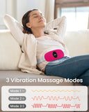 iDOO Menstrual Heating Pad, FSA HSA Eligible, Cramps Heating Pad Women with 3 Heat Levels and 3 Massage Modes, Portable Heat Pad for Cramps, Mothers Day Gifts for Mom (Barbie Powder)