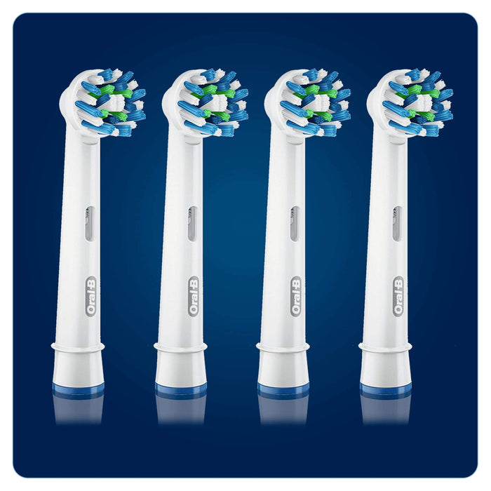 Oral B Cross Action Electric Toothbrush Replacement Brush Heads Refill, 4Count