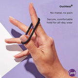 Goody Ouchless No-Metal Elastics Hair Tie (15 Ct, Neutrals/Multi) - 4MM for Medium Hair - Pain-Free Hair Accessories for Women Perfect for Long Lasting Braids, Ponytails and More