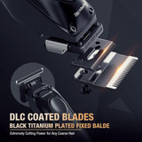 Professional Hair Clippers for Men - DLC Coated Blade with Power Compensator Motor - Cordless Hair Trimmer Set for Barbers with Charging Base - Premium Hair Clipper Kit - Gift for Men