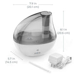 PURE ENRICHMENT® MistAire™ Silver MistAire Silver Ultrasonic Cool Mist Humidifier 1.5 L