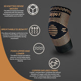 Copper Elbow Sleeve,Elbow Compression Sleeve, Elbow Brace For Tendonitis and Tennis Elbow,Golfers, Arthritis, Bursitis. Elbow Pain Relief,Weightlifting, Fit for Men & Women (X-Large, Strap Style)