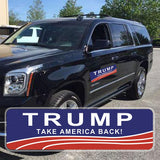 KATISHYRO 4 Pack Reflective Trump 2024 Car Magnet Stickers Trump 2024 Stickers, Take America Back Elect President Donald Trump Gifts 2024 Election Patriotic Highly, Waterproof Magnetic Bumper Stickers