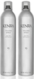 Kenra Volume Spray 25 50% | Super Hold Finishing & Styling Hairspray | Flake-free & Fast-drying | Wind & Humidity Resistance | All Hair Types | 16 oz (2-Pack)