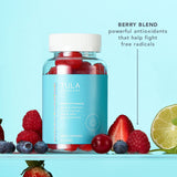 TULA Skin Care Balanced Beauty Gummy Vitamins - Biotin & Folic Acid Vitamins for Strong Skin Plus Probiotics, 30-Day Supply, 60 Gummies