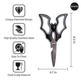 NEW!! Elizabat Kitchen Scissors by OTOTO - Halloween Goth Cute Bat Kitchen Shears, Gothic Scissors Kitchen Utensils - Spooky Bats Halloween Gifts, Cooking Scissors, Kitchen Gadgets, Goth Gifts