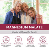 Elixeed Magnesium Malate, Chelated, Fully Reacted & Non-Buffered, Max Absorption & Bioavailability, No Stomach Upset, for Men, Women & Kids, Energy, Muscle Function & Bone Support, 90 Vegan Caps