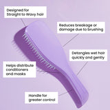 Tangle Teezer The Fine and Fragile Ultimate Detangling Brush, Dry and Wet Hair Brush Detangler for Color-Treated, Fine and Fragile Hair, Lilac/Mint