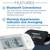 OMRON Gold Blood Pressure Monitor, Premium Upper Arm Cuff, Digital Bluetooth Blood Pressure Machine, Stores Up to 120 Readings for Two Users (60 readings each)