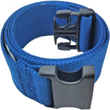 LAMBOX Walking Transfer Gait Belt 60 inch with Quick Release Buckle for Seniors, Nurses, Caregivers or Therapist (Blue)