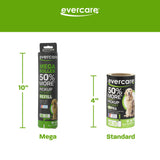 Evercare Ultra Sticky Pet Mega Lint Roller Value Pack with Lint Roller and 2 Refill Rolls, 50 Sheets Each