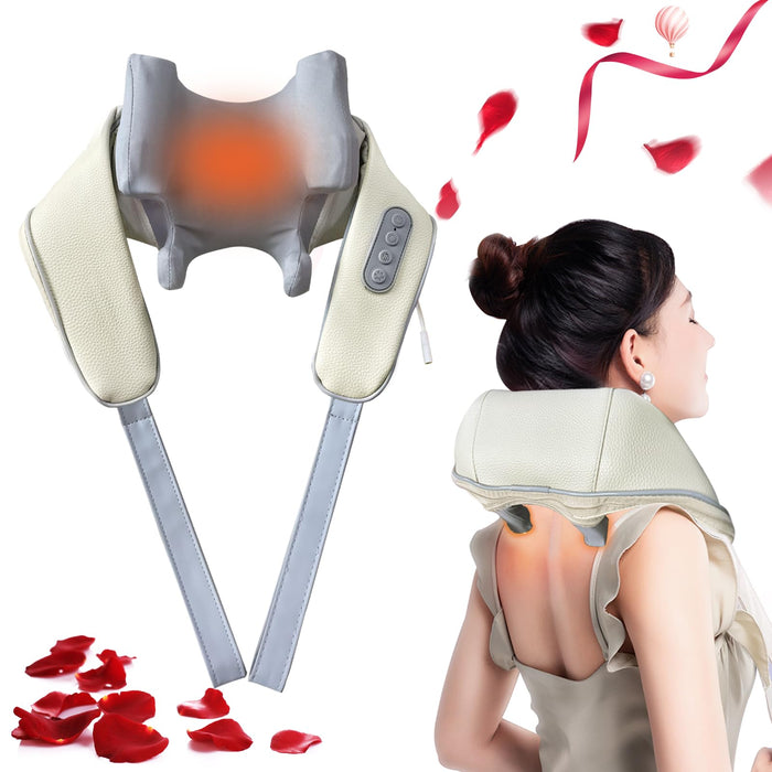 Neck Massager - Mothers Day Gifts from Daughter for Mom,Shoulder Back Massager with Heat for Pain Relief,Shiatsu Electric Deep Tissue 4D Kneading Massagers,Mothers Gifts