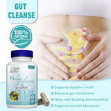 15 Day Cleanse, 15 Day Gut Cleanse Bowel Dissolving Capsules, Help Gut Cleanse&Colon Cleanse,Focus On Gut Health for Women and Men,30 Count (Pack of 2)