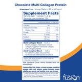 Bariatric Fusion Chocolate Multi Collagen Protein Powder | Hydrolyzed Collagen Peptides Powder Plus Joint Support Complex of MSM and Glucosamine | Type 2 | Dairy, Gluten & Soy Free | 30 Servings