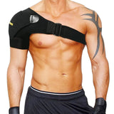 Shoulder Stability Brace with Pressure Pad by Babo Care - Light and Breathable Neoprene Shoulder Support for Rotator Cuff Dislocated AC Joint Labrum Tear Shoulder Pain Shoulder Compression Sleeve