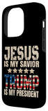 iPhone 14 Pro Trump phone case Jesus Is My Savior Trump Is My President Case