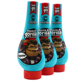 Moco de Gorila Hipster, Hair Styling Gel, Reactivate with water, Long-lasting Hold, 3-Pack of 11.99 Oz Each, 3 Squeezable Bottles.