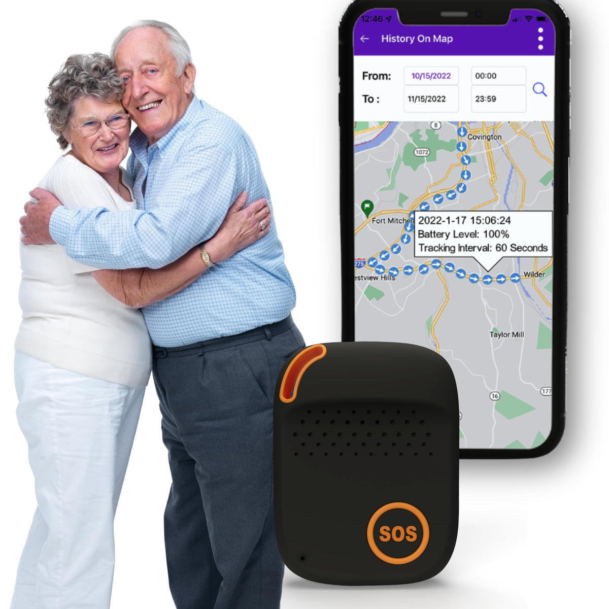 SecuLife SecuLife SOS GPS Tracker - Life Saving SOS Button Assistive S
