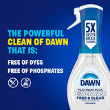 Dawn Free & Clear Powerwash Dish Spray, Dish Soap, Pear Scent Refill, 16 Fl oz (6 Pack)