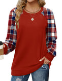 Saloogoe Womens Sweatshirts Christmas Trendy Tops Warm Winter Clothes for Teen Girls Red XL