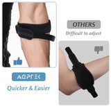 AGPTEK Elbow Brace for Tendonitis and Tennis Elbow 2 Pack, Tennis Golfers Elbow Support Arm Band Pain Relief Elbow Wrap Weightlifting Elbow Strap with Compression Pad for Men & Women