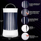 Bug Zapper Indoor/Outdoor, UV Attraction+Wind Inhale Insect Trap, Portable Rechargeable Eco-Friendly Pest Attractant Lamp to Remove Insects, Mosquitoes, Files, Bugs, Gnats, Moths..