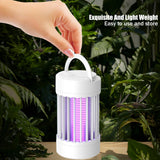 Bug Zapper Indoor & Outdoor,Electric Mosquito Zapper Killer Fly Zapper with Night Light Cordless USB Rechargeable Mosquito Repellent Outdoor Patio Fly Killer for Yard Patio Home - White