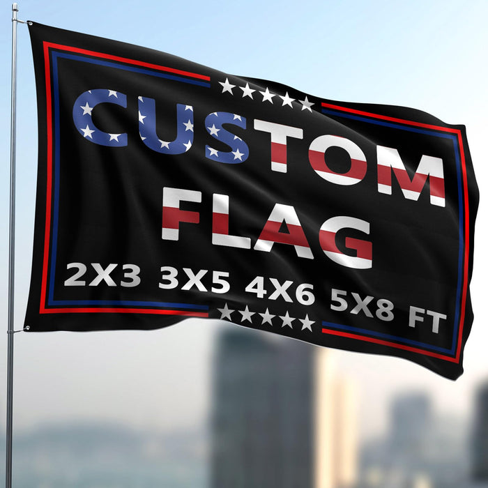 Custom Flag 2x3 Ft Double Sided Outdoor,Personalize Print Your Own Text/Photo/Logo,Custom Flags for Outside,Customized Indoor Outdoor Decoration