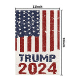 2024 Donald Trump Garden Flags for Outside 12x18 Double Sided Burlap, Retro style American President Election Yard Lawn Outdoor Decoration Banner Small Sign Trump 2024 Flag DF551