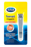 Scholl Nailcare Toenail clippers - Fingernail and Toenail Clippers by Scholl to Safetly Trim Tough or Thick Nails