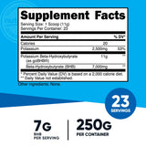 Nutricost Potassium BHB Salts, Exogenous Ketone Supplement, 6.4g Beta-Hydroxybutyrate Per Serving, 250 Grams