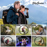 SKYGENIUS 8x21 Small Compact Lightweight Binoculars for Concert Theater Opera Mini Pocket Folding Binoculars w/Fully Coated Lens for Travel Hiking Bird Watching Adults Kids(0.38lb)