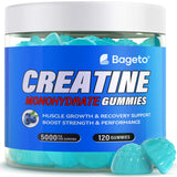 Creatine Monohydrate Gummies for Men & Women, 5g of Creatine Per Serving for Enhanced Muscle Growth, Strength, and Recovery, 0g Sugar-Pre-Workout Supplement-Blueberry Flavor, 120 Count