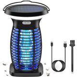 Jinyeda Bug Zapper Outdoor & Indoor, Solar Mosquito Zapper Waterproof, 3500 V Electric Fly Zapper Rechargeable, Cordless Mosquito Killer for Camping, Home, Patio, Kitchen