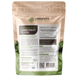 Longevity Botanicals Organic Lions Mane Mushroom Powder - Ultra Concentrated Lions Mane Mushroom Supplement - Promotes Mental Clarity, Focus and Memory - 100% Fruiting Body - 100 grams