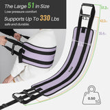 Transfer Nursing Sling for Patients, Mobility Standing and Elderly Safety Lifting Aids, Gait Belts Transfer Belts for Seniors Disabled, Elderly, Injured(Purple)