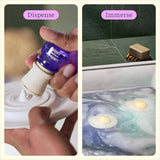 Floating Bath Essential Oil Diffuser, Lily Pad Diffusers 2-Pack, Flameless Candle & Water-Illuminating Lights, Lifelines in Bloom: Calm Essential Oil Blend 3 ML & Batteries Included