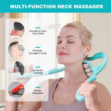 ROLNECK Neck Massager with 6 Ball Massage Points Handheld Manual Roller Massager Tool for Neck, Back, Shoulders, Waist and Legs Deep Tissue