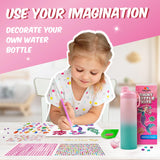 sinceroduct Decorate Your Own Water Bottle Kits for Girls, Mermaid Diamond Art Kid Crafts for 5-13 Year Old toddlers, DIY Crafts Gifts Toys for Kids Birthday Christmas