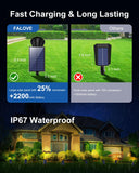 Spotlights Solar Powered Outdoor Waterproof Uplighting for Flag, Tree, Plant, House, Dusk to Dawn Long Lasting Bright Solar LED Landscape Spot Lights for Outside Garden, Yard, Sidewalk, Christmas,Warm